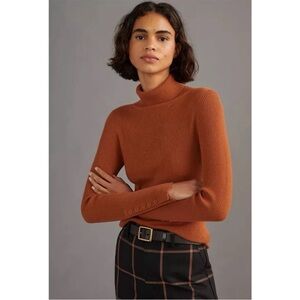 Maeve Rust Orange Turtleneck medium